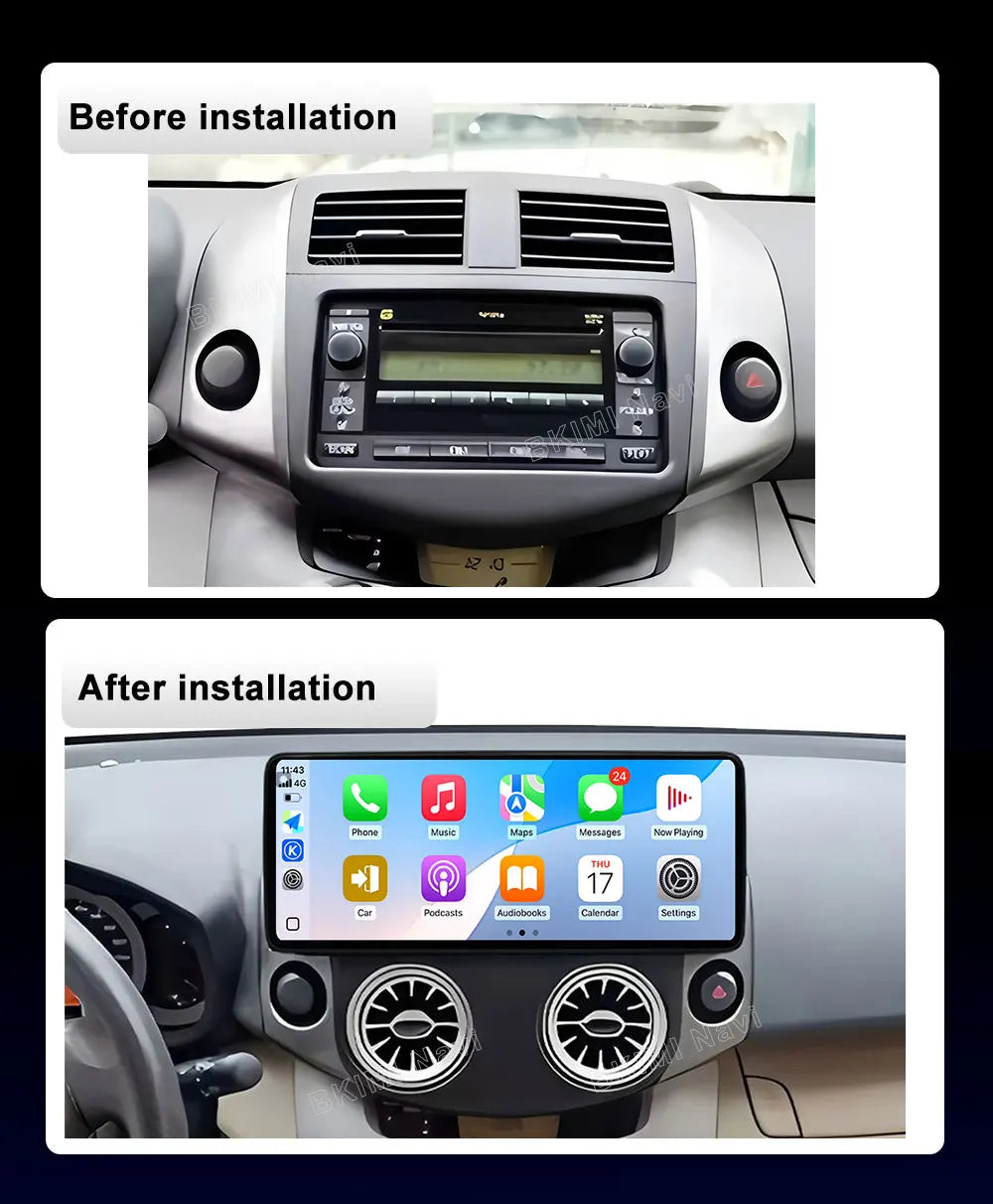 Car Stereo Radio for Toyota RAV4 2007-2011 Android Navigation CarPlay 2DIN | AUTOKITSHOP