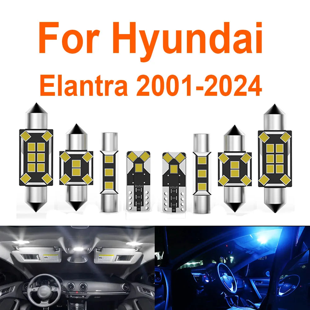 LED Interior Light Kit for Hyundai Elantra XD HD MD UD AD CN7 2001- 2020 - Canbus Dome Map Door Trunk Bulbs | AUTOKIT...