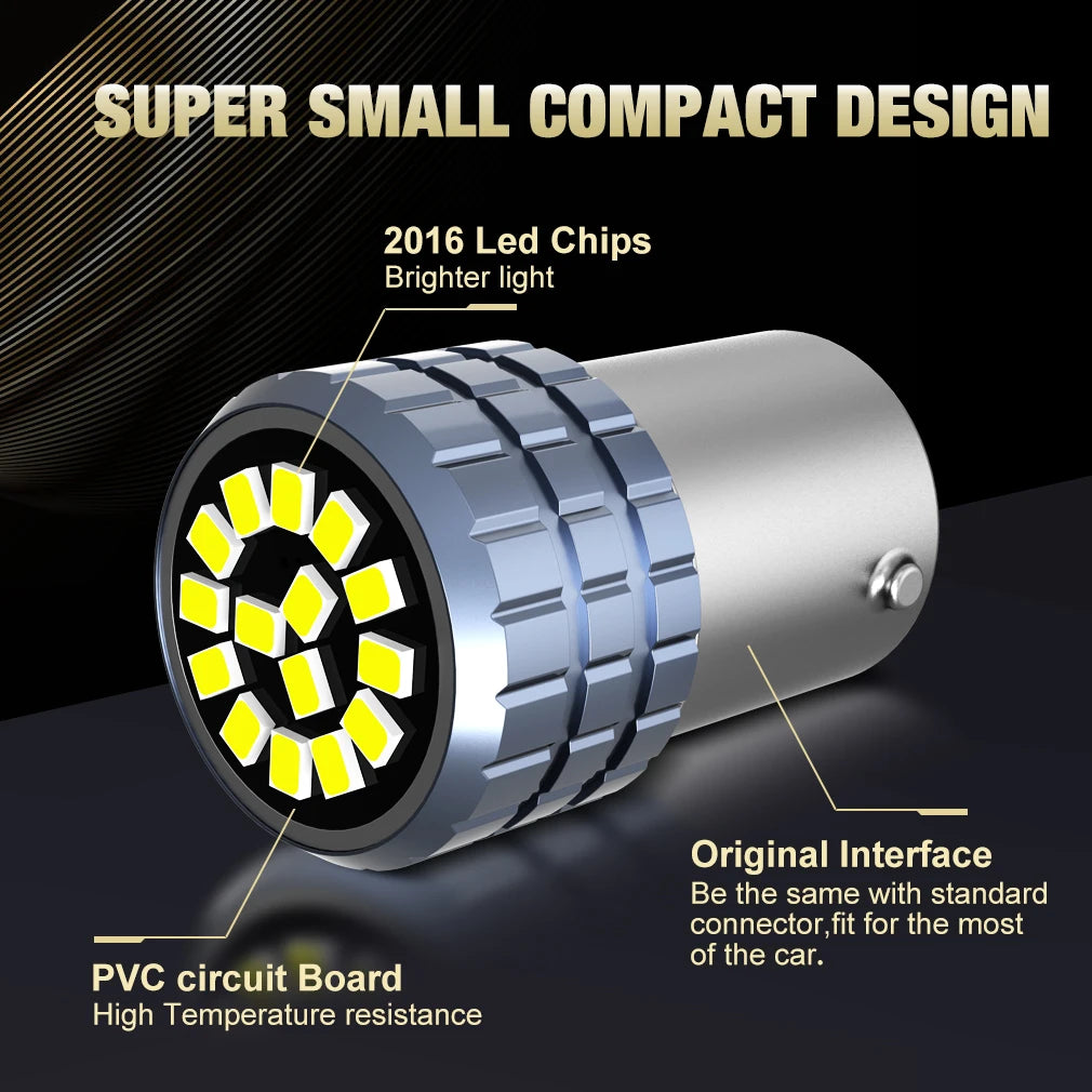 1156 BA15S BAU15S P21W PY21W BAY15D LED Bulb 1157 P21 5W R5W 15SMD 2016 Car Turn Signal Re