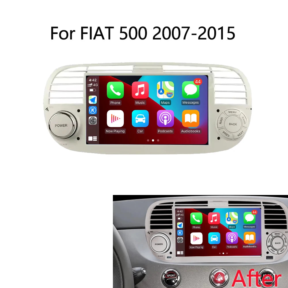 Android 15 GPS Navigation Car Radio For FIAT 500 2007-2015 Video Multimedia Stereo Player  | AUTOKITSHOP