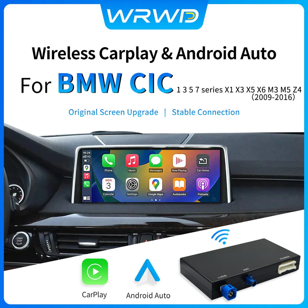 Wireless CarPlay Android Auto module For BMW NBT、CIC 1 2 3 4 5 7 Series F20 F21 F23 F30 F3