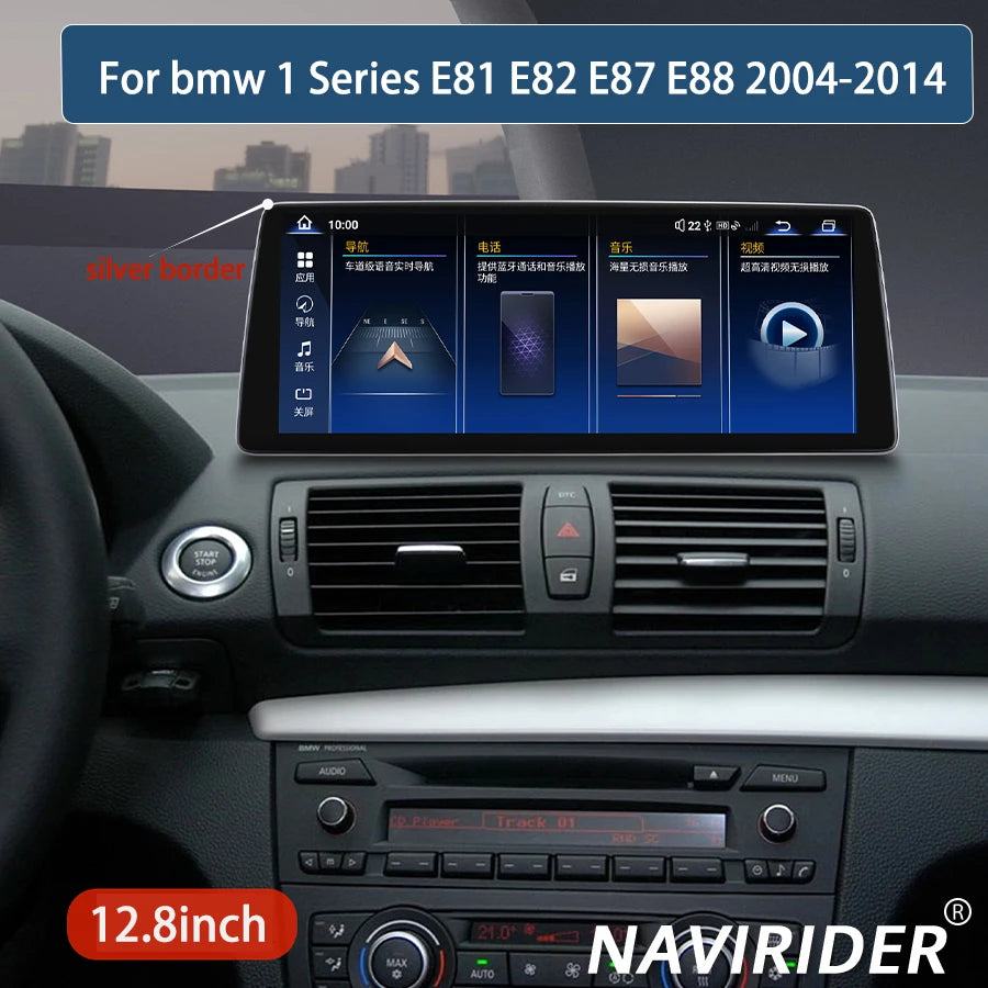 Car Multimedia Video Player BT Screen For bmw 1 Series E81 E82 E87 E88 2004-2014 Navirider