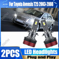 2X Plug and Play H7 Auto Headlamps Canbus No error LED Car Headlights 150W 30000LM 6000K W