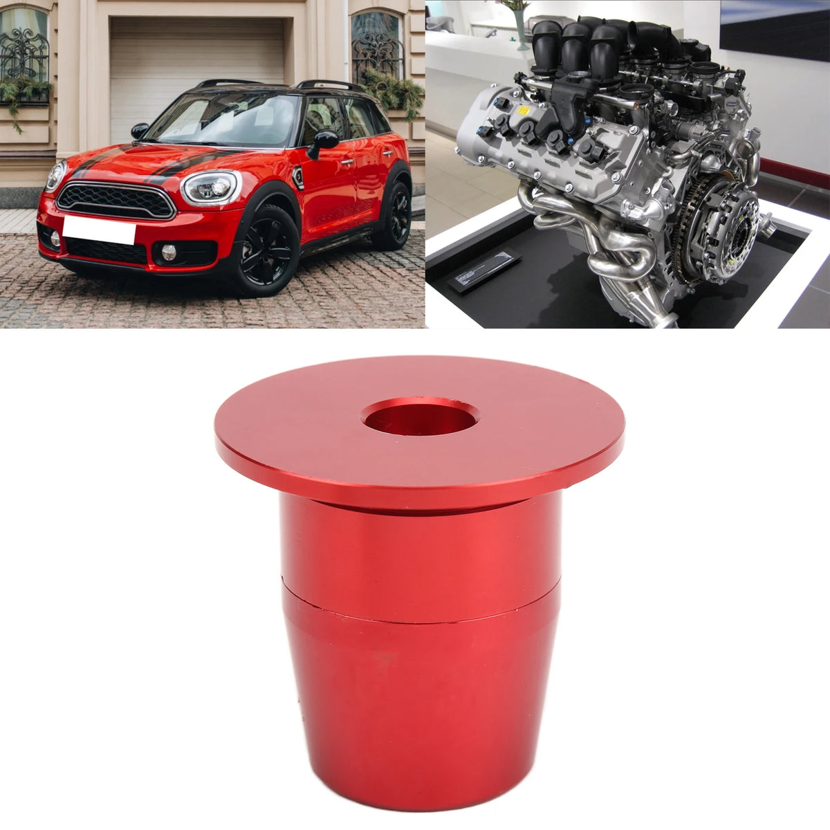 Car Front Crankshaft Cover Alignment Tool Steel Red 2357900 Replacement for 2 Series Crankshaft  - Automotive LED Light
