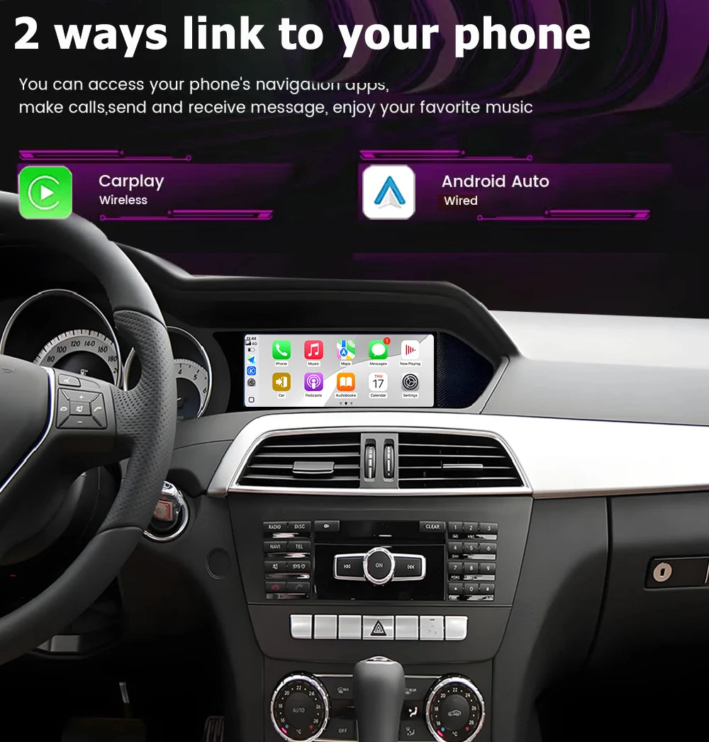 Android 16 Video Player 4G Car Radio Wireless for Mercedes Benz GLK X204 2013 - 2015 GPS N