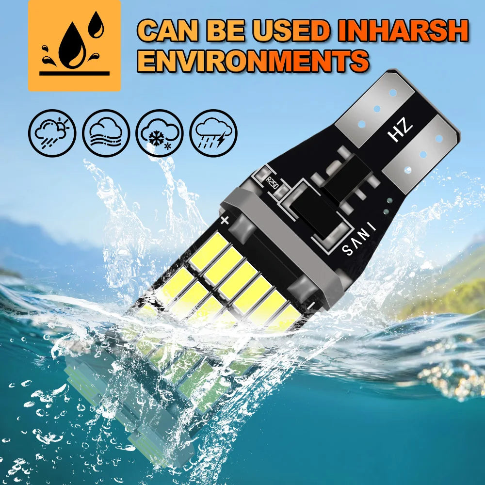 T15 W16W Car LED Reverse Light Super Bright Fit For Ford S-Max S Max Accessories 2006-2021