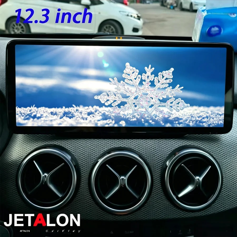 12.3 Inch Carplay & Android Auto Car Stereo Linux System GPS Multimedia Video Player for M