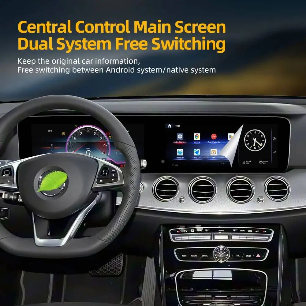 12.3” Dual Screen For Mercedes Benz Eclass W213 NTG5.0/5.5 2016-2020 Car Radio Android Vid | AUTOKITSHOP