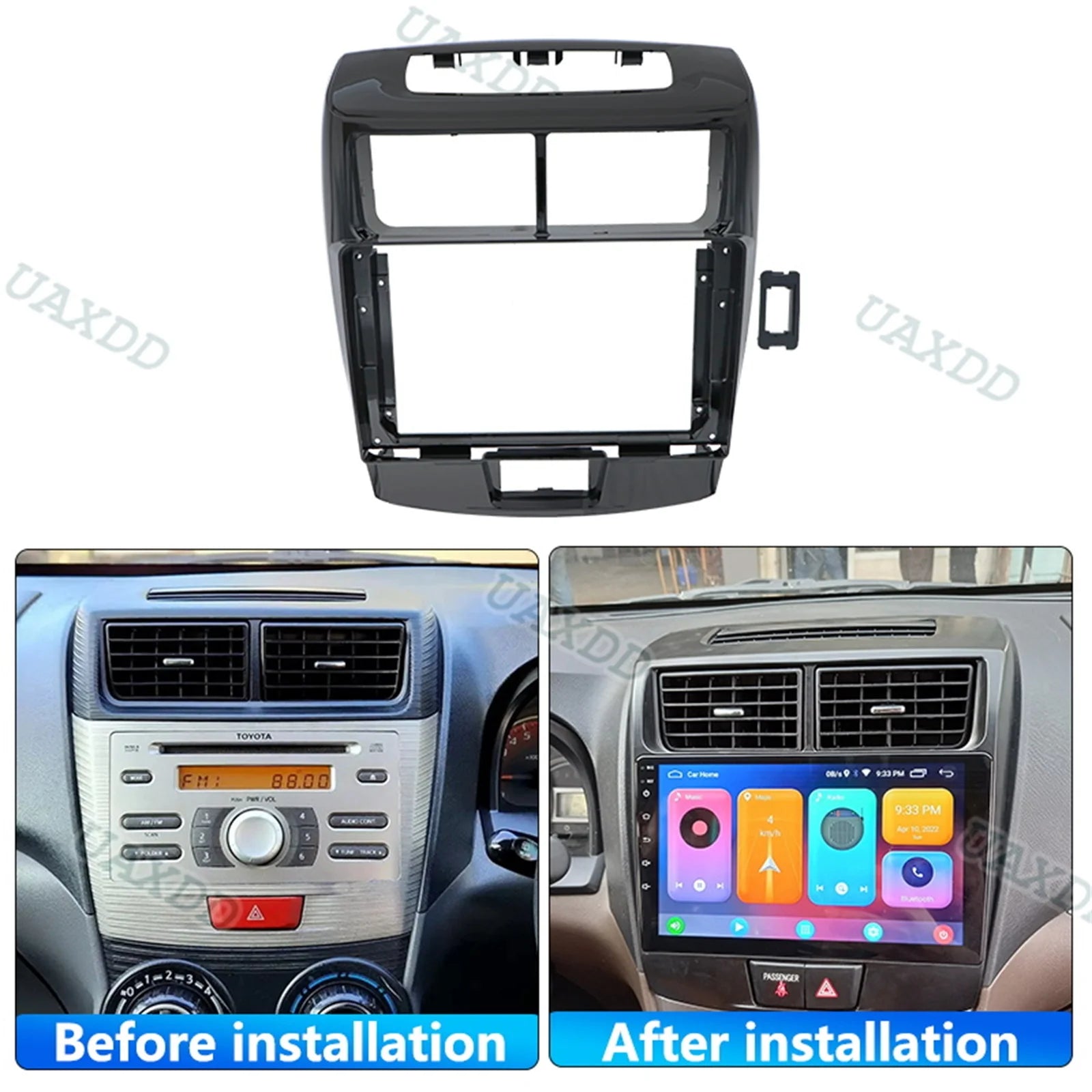 Car For 2010-2016 TOYOTA AVANZA Daihatsu Xenia 9INCH Frame fascia Panel plastic accessorie