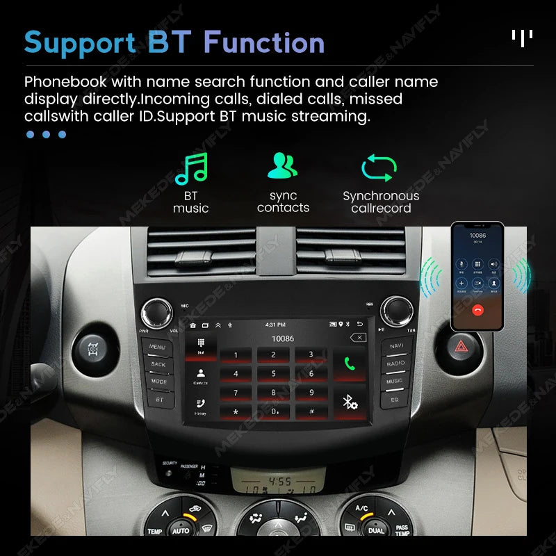 7 Inch Carplay Android Auto Car Multimedia Player for Toyota RAV4 Rav 4 2006-2012 GPS Radi | AUTOKITSHOP