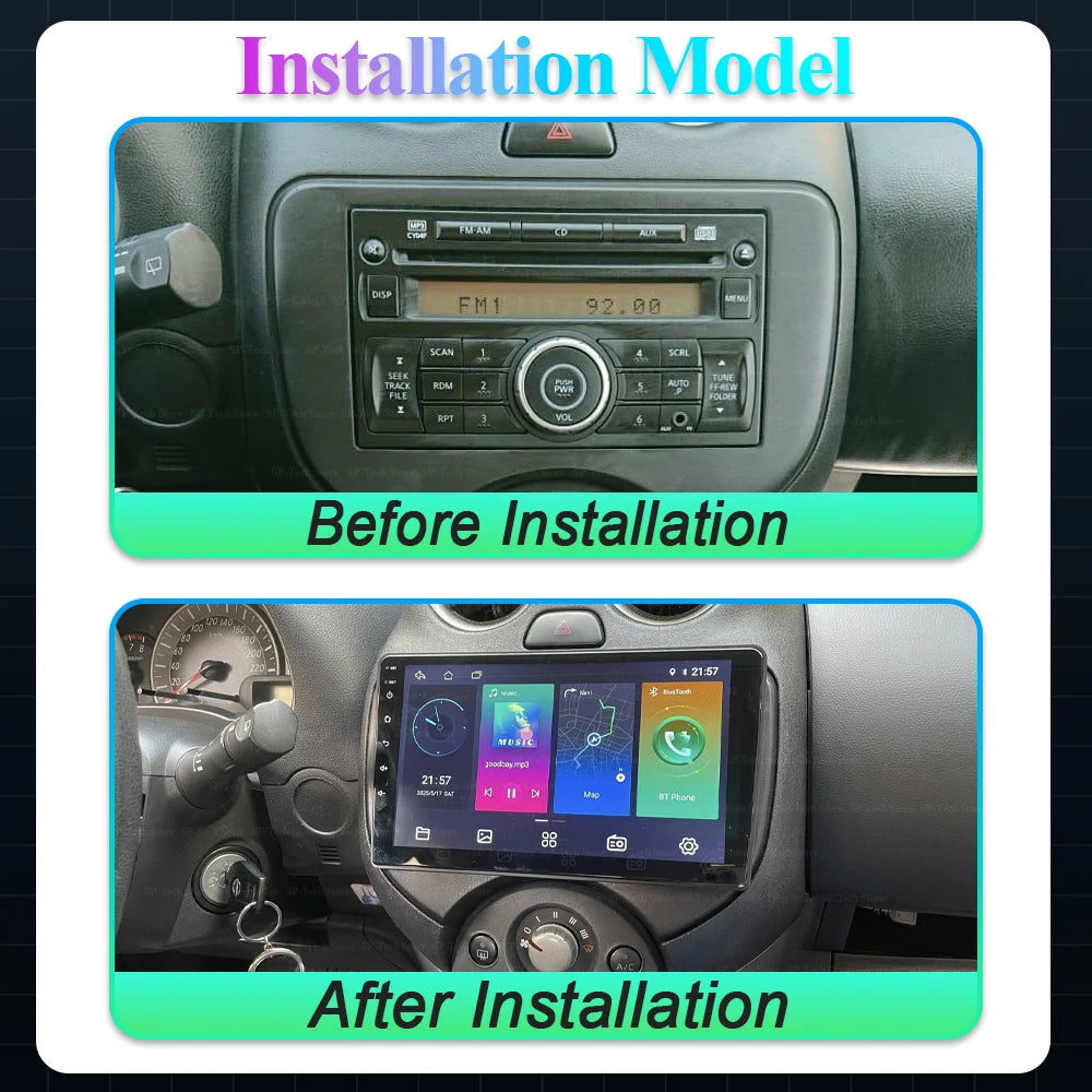 For Nissan March Micra 2010 2011 2012 2013 Car Radio Audio Video Multimedia Player Gps Nav | AUTOKITSHOP
