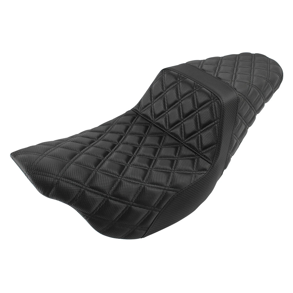 Motorcycle Black Front Rear Two-Up Seat Extended Seat For Harley Touring Road Ki for Seat 2008-2023 - Automotive LED Lig