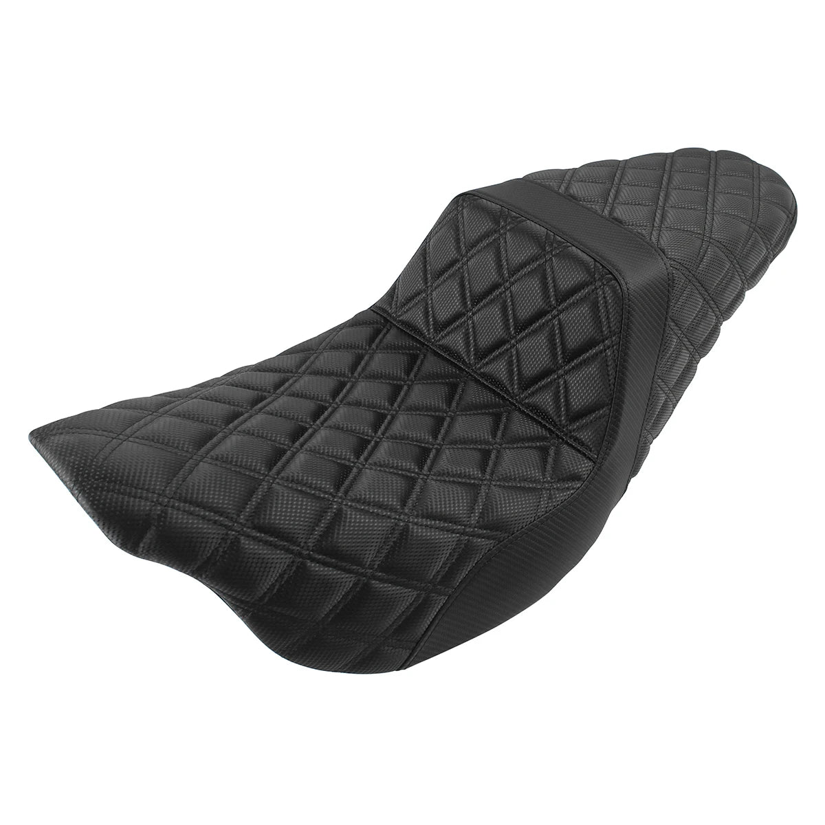 Motorcycle Black Front Rear Two-Up Seat Extended Seat For Harley Touring Road Ki for Seat 2008-2023 - Automotive LED Lig