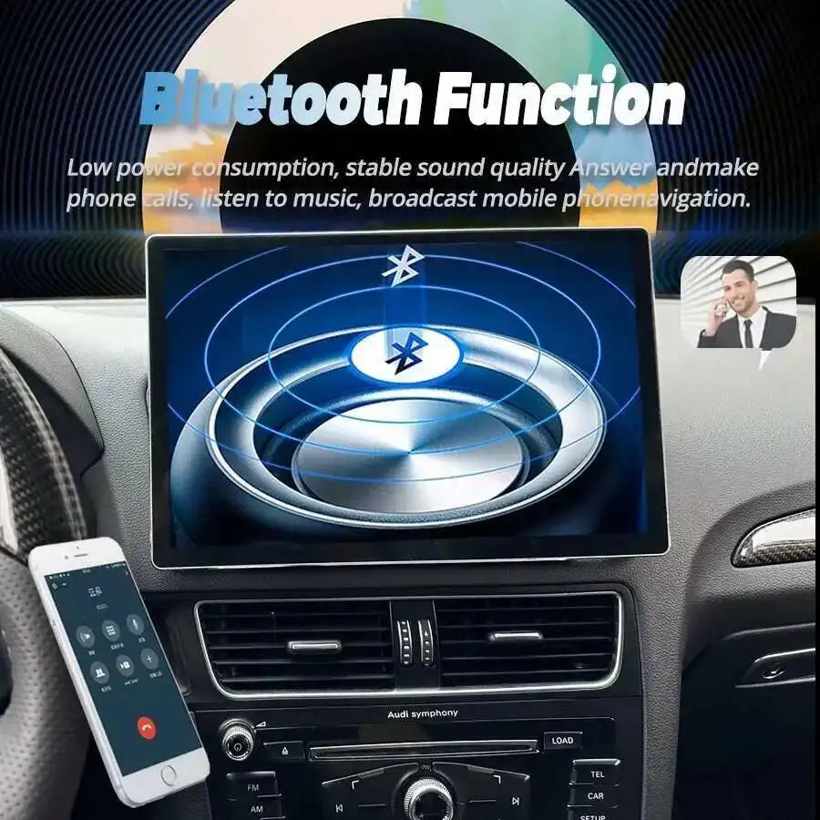 Android Screen Car Stereo For Audi Q5 2009-2016 WIFI 4G SIM Split Screen BT GPS Navi Multi