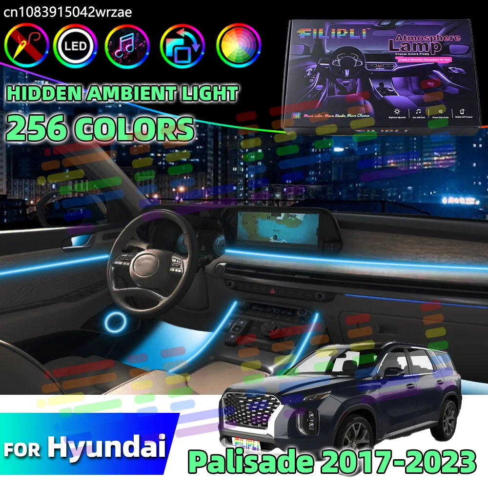 64 RGB - Ambient Light - for Hyundai 2017-2023 - Car Interior Lighting | AUTOKITSHOP