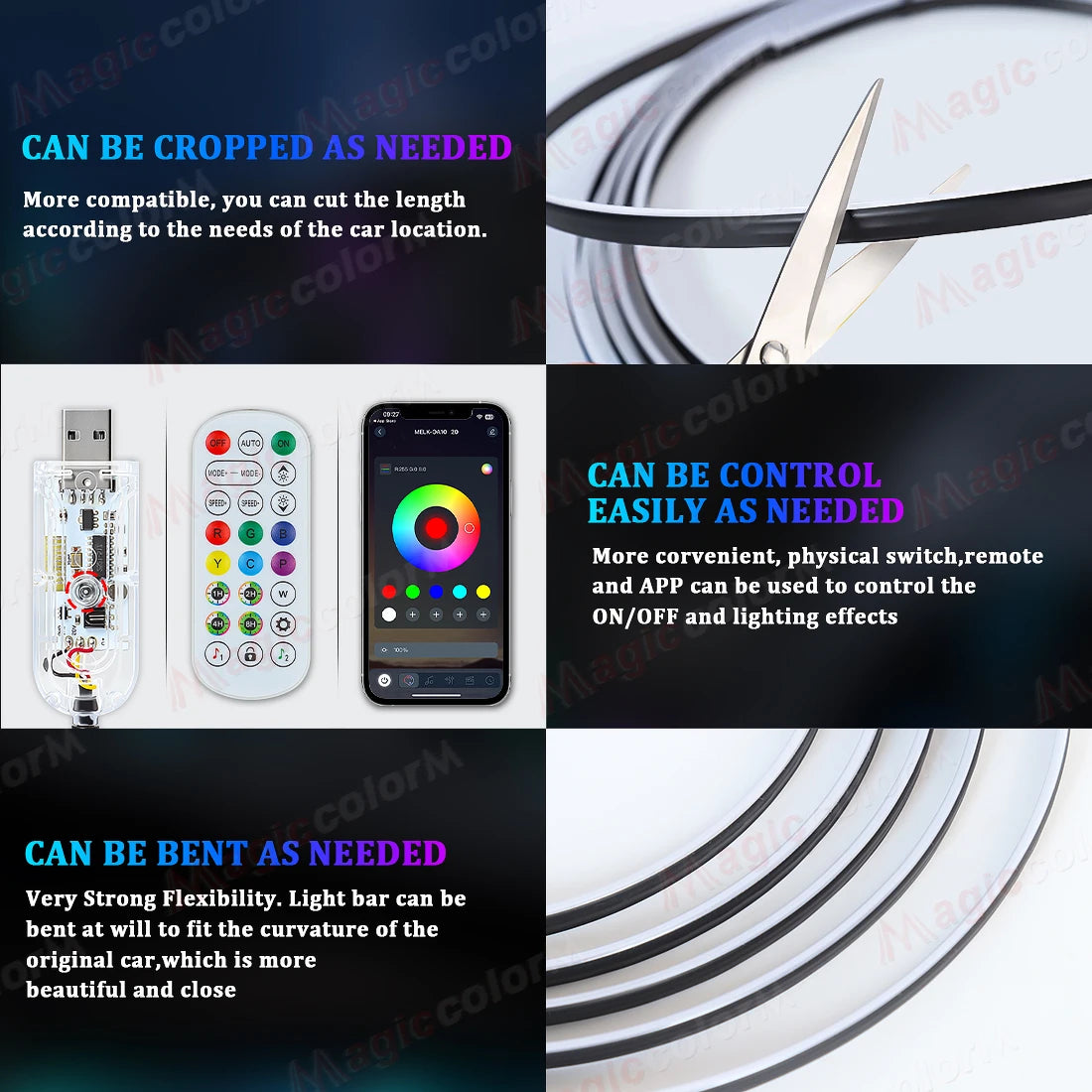 RGB - Ambient Light - App Control - Car Interior Lighting | AUTOKITSHOP