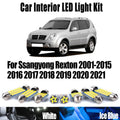 LED Interior Light Kit for Ssangyong Rexton 2001- 2019 - Canbus Dome Map Door Trunk Bulbs | AUTOKITSHOP