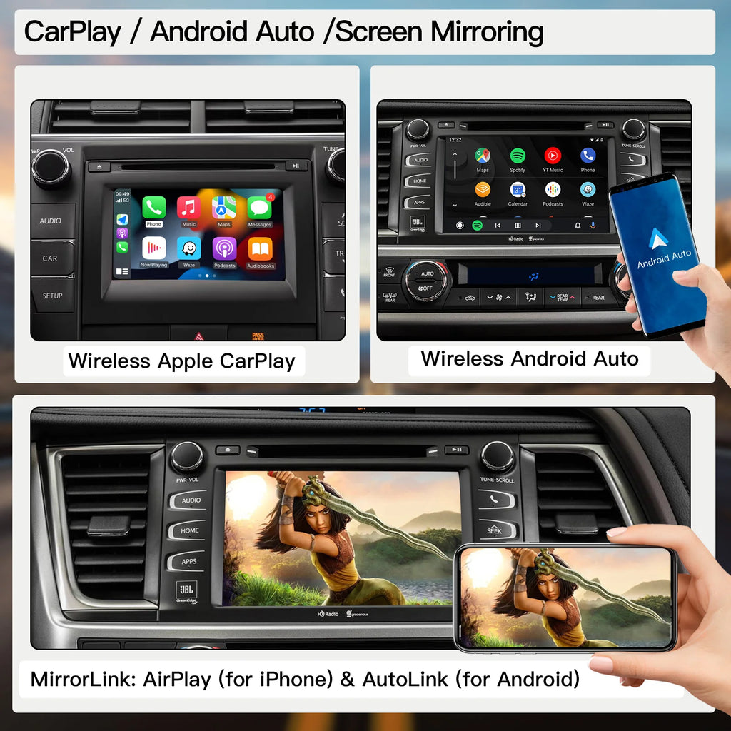 CARABC Wireless Carplay Android Auto module For TOYOTA CHR Corolla Camry Auris prius RAV4  | AUTOKITSHOP