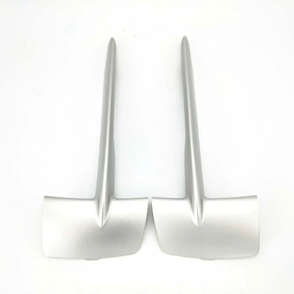 Pair Front Bumper Grill Grille Trim Molding Set For BMW X5 F15 2014-2017 Silver