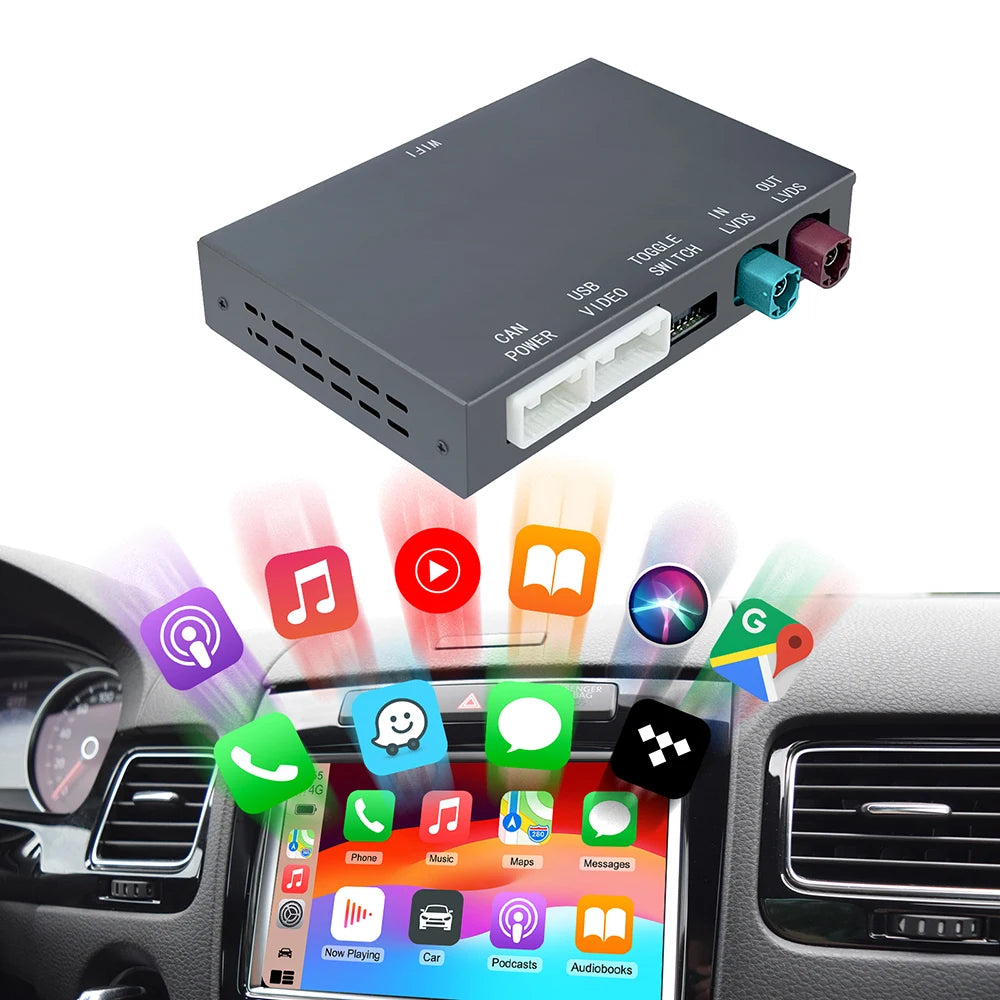 Wireless Carplay Android Car Modification Module For Volkswagen Touareg With 8-inch Screen | AUTOKITSHOP