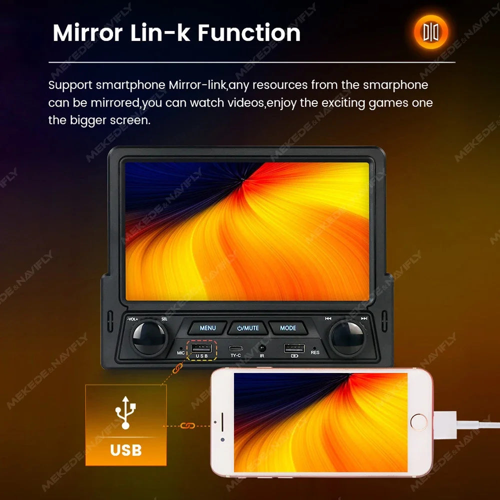 Car Stereo FM Radio 1 Din Universal Multimedia MP5 Player 7 Inch Touch Screen Mirror Link  | AUTOKITSHOP