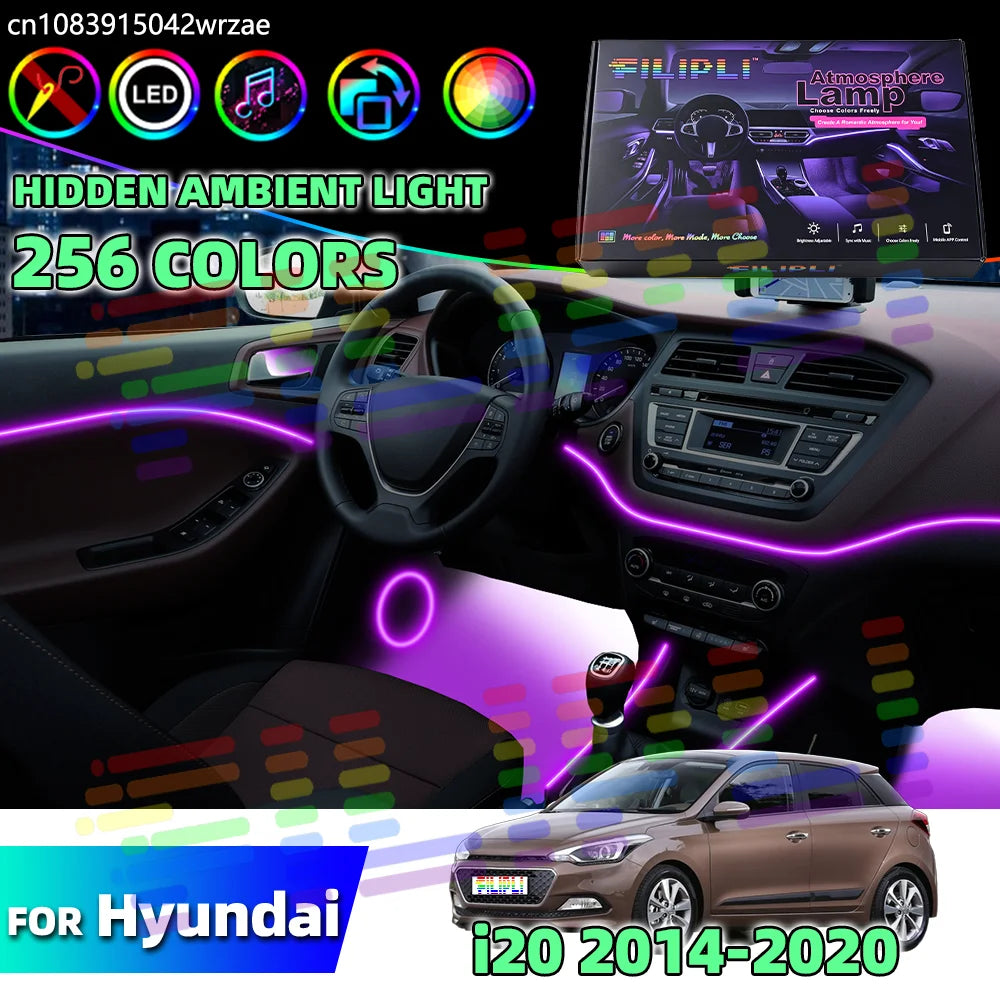 64 RGB - Ambient Light - for Hyundai 2014-2020 - Car Interior Lighting | AUTOKITSHOP
