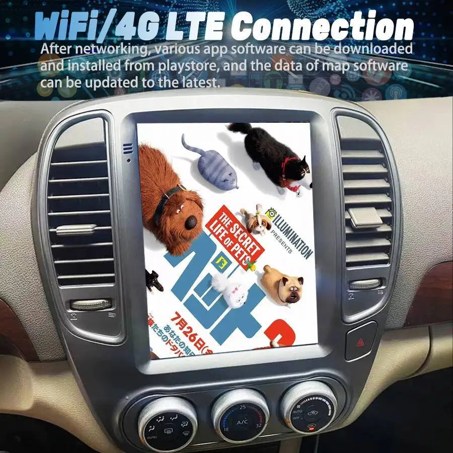 Car Multimedia 9.7 Inch DSP stereo HU 4G GPS Navi 256GB Vertical Screen For Nissan Bluebir