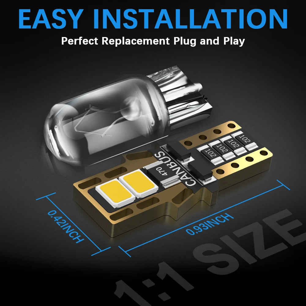 10-Piece LED Interior Light Kit for BMW Mini Audi VW Mercedes Volvo - Canbus Error-Free Bulbs | AUTOKITSHOP