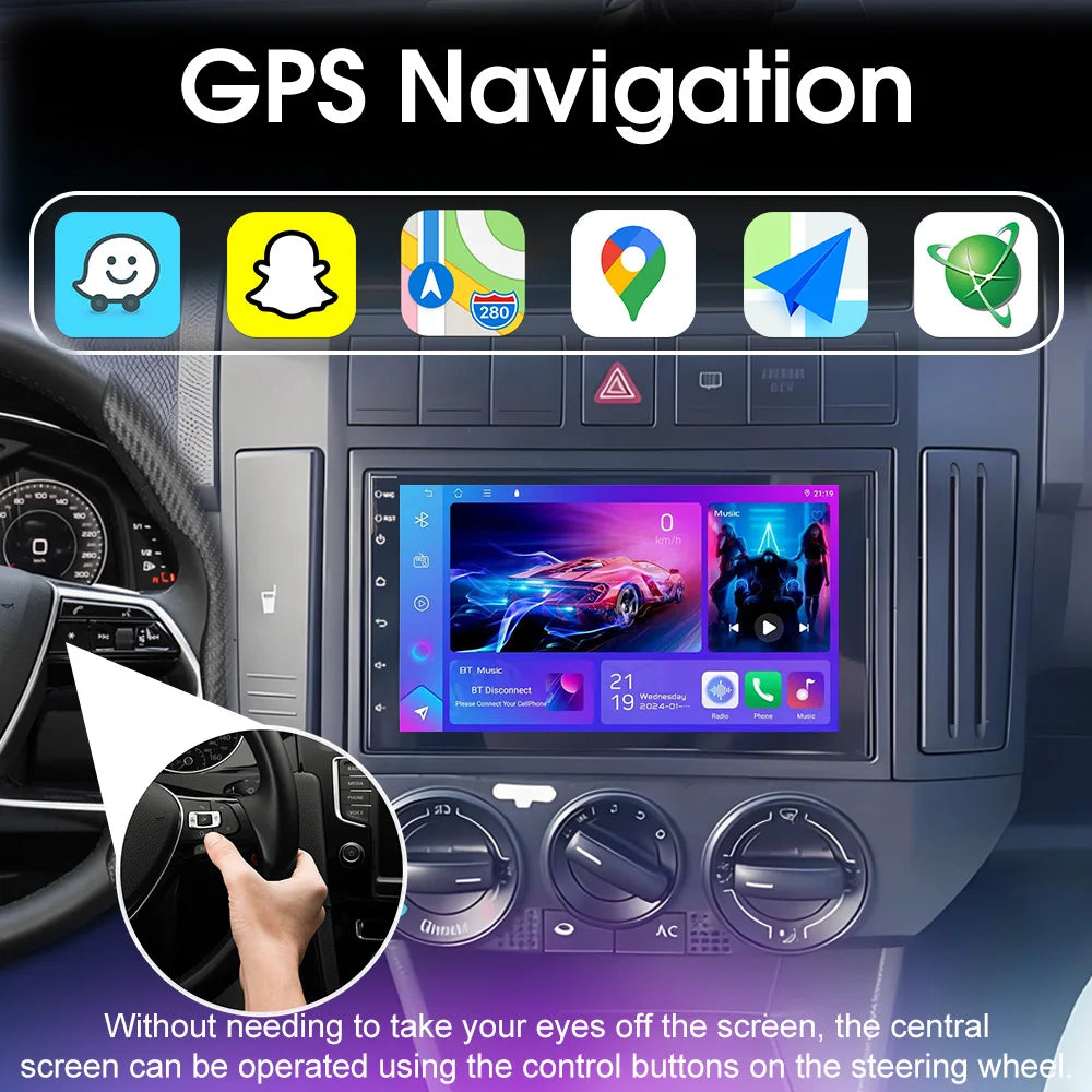 7" Car Radio For VW Polo MK4 2001 2002 2003 2004- 2009 Android 16 Multimedia Video Player  | AUTOKITSHOP