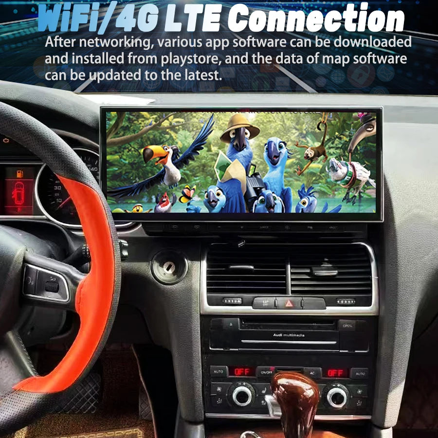 Navi QLED Screen For Audi A6 S6 RS6 Q7 SQ7 2005-2015 CarPlay Navi Navirider Android 15 New