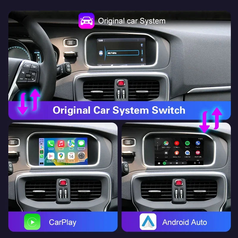 Wireless Carplay Box For Volvo V40 V60 XC60 S60 S80 Before 2014 Multimedia Android Auto Ｍo