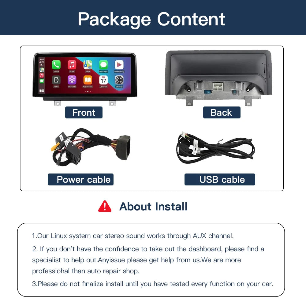 10.25" Multimedia Screen Wireless Carplay Android Auto For BMW 1 2 3 4 5 Series NBT F10 F1 | AUTOKITSHOP