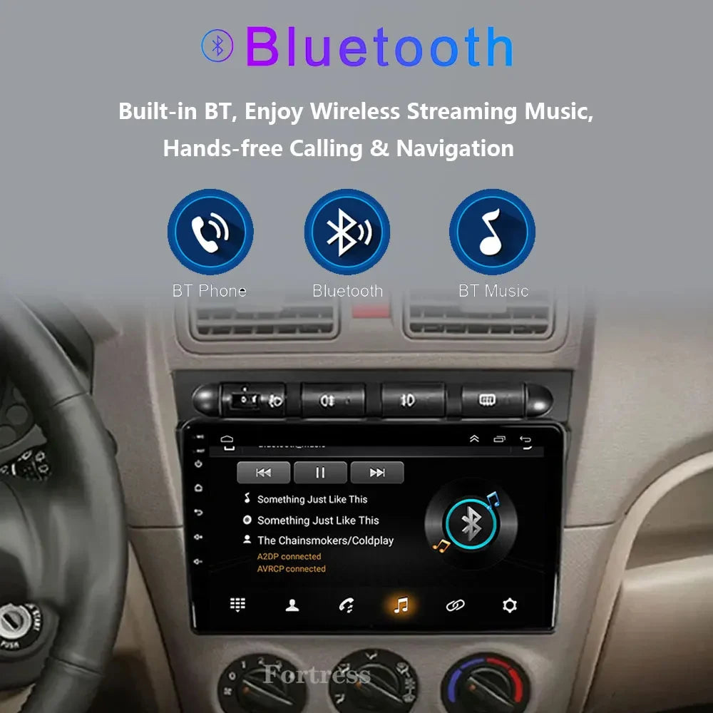 Android 16 Car Radio Carplay For Kia Picanto SA Morning 2004 - 2007 Multimedia Player Ster