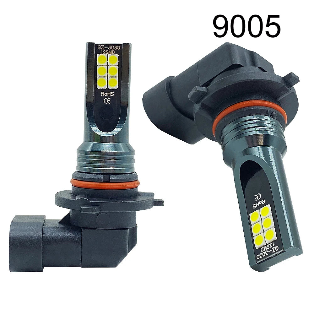2Pcs LED H4 H7 H11 Car Headlight  H8 H9 H10 H1 H3 Car Fog Light Bulbs 9005 9006 Auto Driving Running Lamps 12000LM 80W 12V 24V