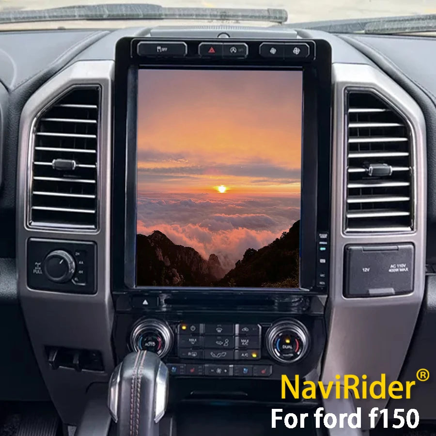 256GB QLED Android Vertical Screen For Ford F-150 F150 2015 2021 DSP LTE Multimedia Stereo