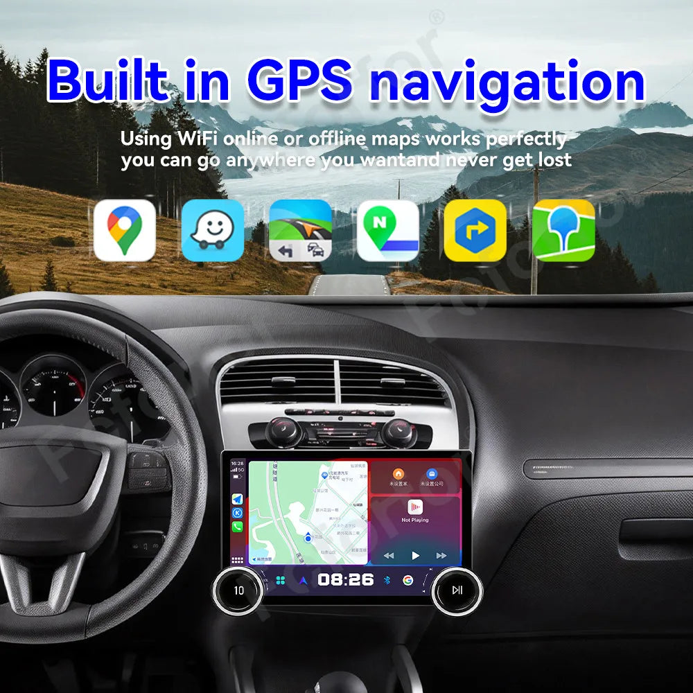 High End Upgrade 11.5 Inch Android 15 HD Touch Wireless CarPlay For Seat Altea 2004-2015 A