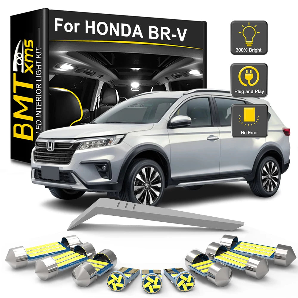 6-Piece LED Interior Light Kit for Honda BR-V BRV - Canbus Error-Free Bulbs | AUTOKITSHOP
