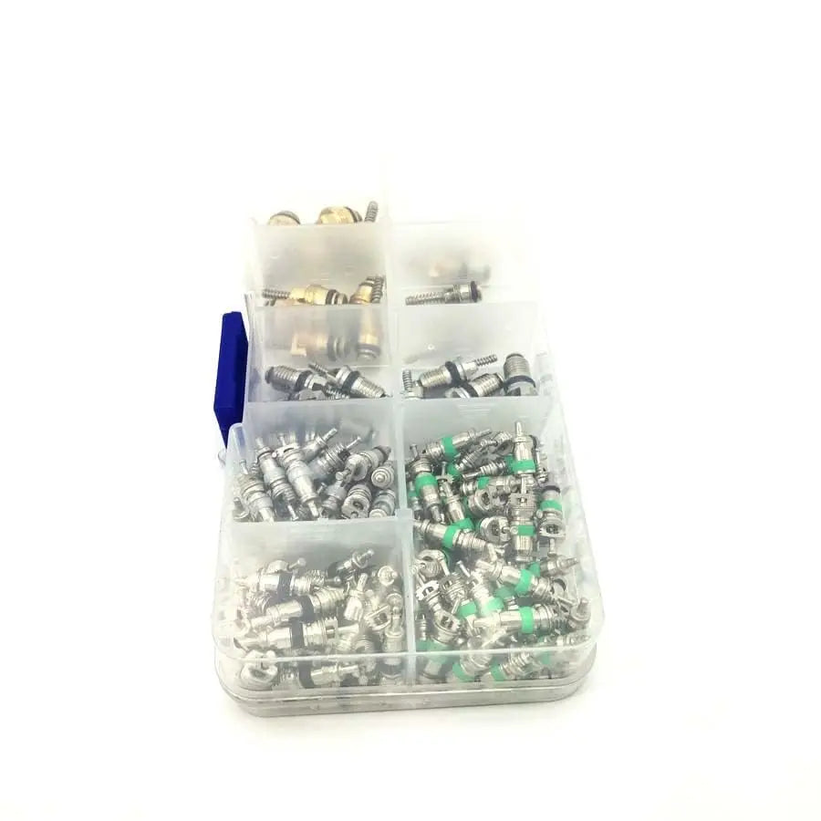 Boxed Automotive Car A/C Air Conditioning R134A Valve Core Assortment Set