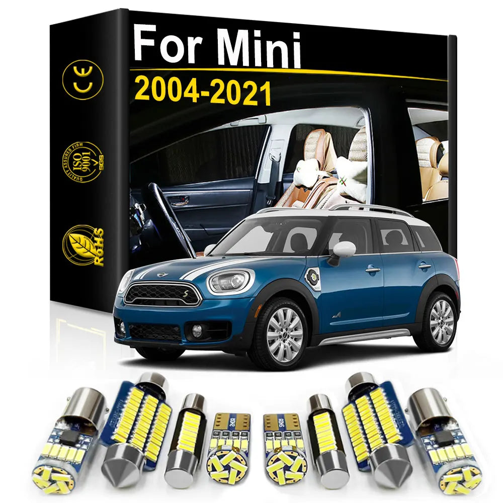 LED Interior Light Kit for Mini R60 F60 Countryman R59 R50 R53 R56 F55 F56 R58 F57 R57 R52 F54 R55 Clubman Cooper Roa...