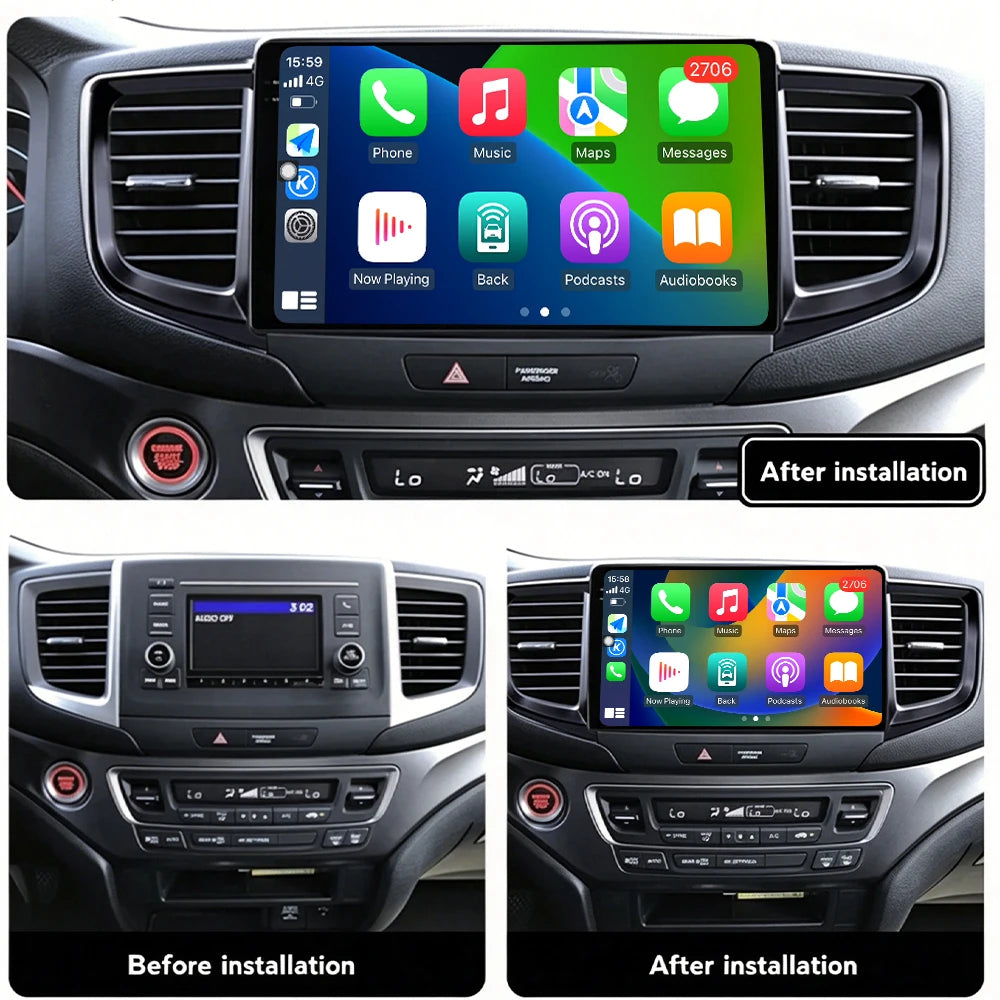 Android 16 Radio For Honda Pilot 2016-2019 Autoradio Multimedia Player Carplay Android Aut