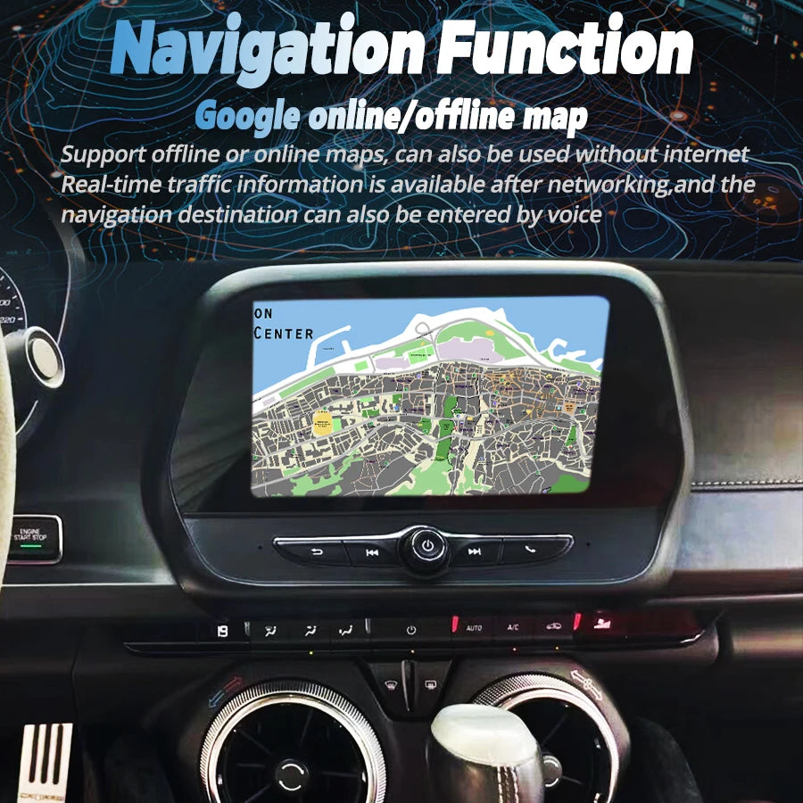 128 ROM 8inch Car Android CarPlay For Chevrolet Camaro 2015 2017 2018 2020 Multimedia Auto | AUTOKITSHOP