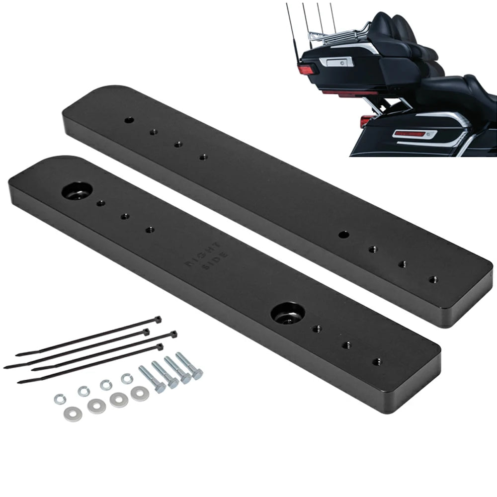 For Harley 2014-2021 Motorcycle 1"-3" Tour-Pak Pack Trunk Luggage Storage Rack Relocator Kit - Automotive LED Light
