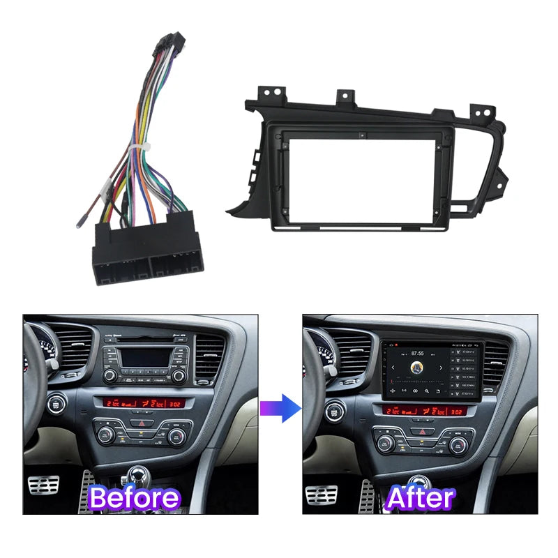 9 Inch Car Frame Fascia Adapter for KIA K5 Optima 2011 - 2015 Android 2din Radio Installat | AUTOKITSHOP