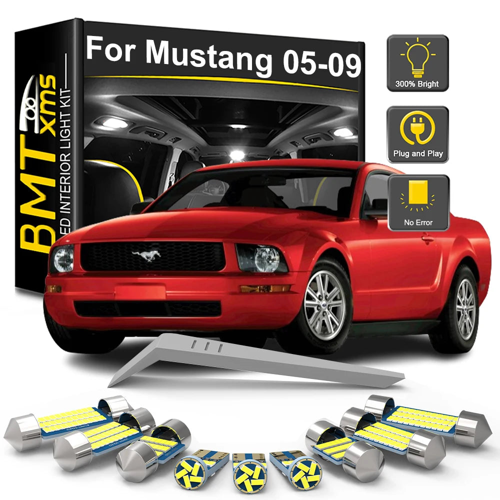 8-Piece LED Interior Light Kit for Ford Mustang - Canbus Error-Free Bulbs | AUTOKITSHOP