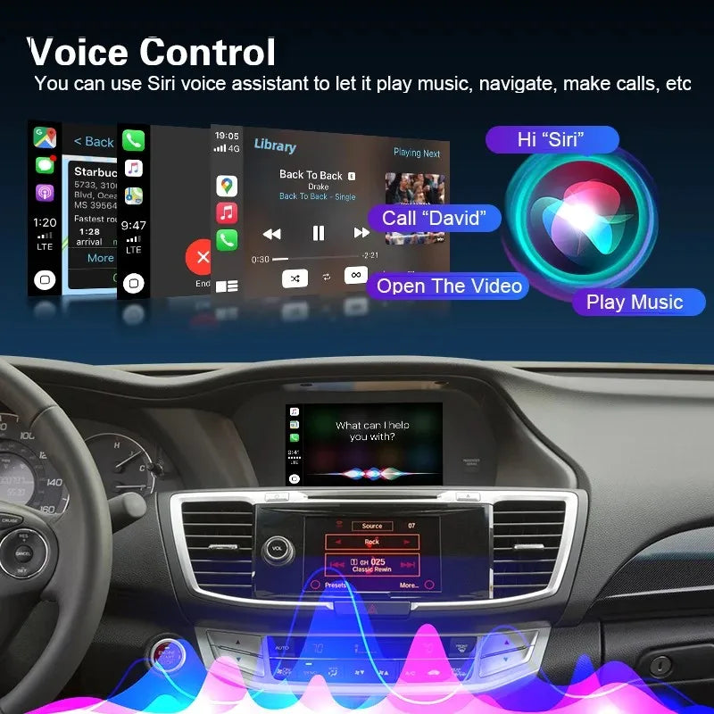 Wireless CarPlay Android Auto for Honda Accord / Odyssey Mirror Aftermarket CarPlay Upgrad