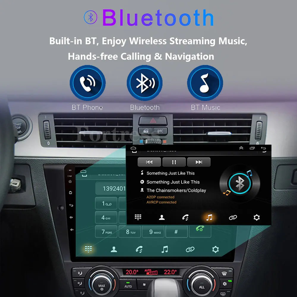9" Android 16 Car Stereo Radio Carplay/Android Auto Touchscreen GPS Nav BT RDS For BMW 3 S