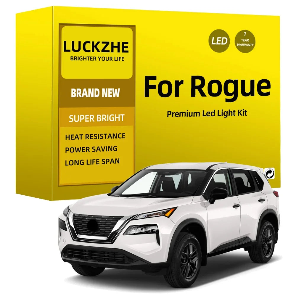 LED Interior Light Kit for Nissan Rogue 2008-2016 - Canbus Dome Map Door Trunk Bulbs | AUTOKITSHOP