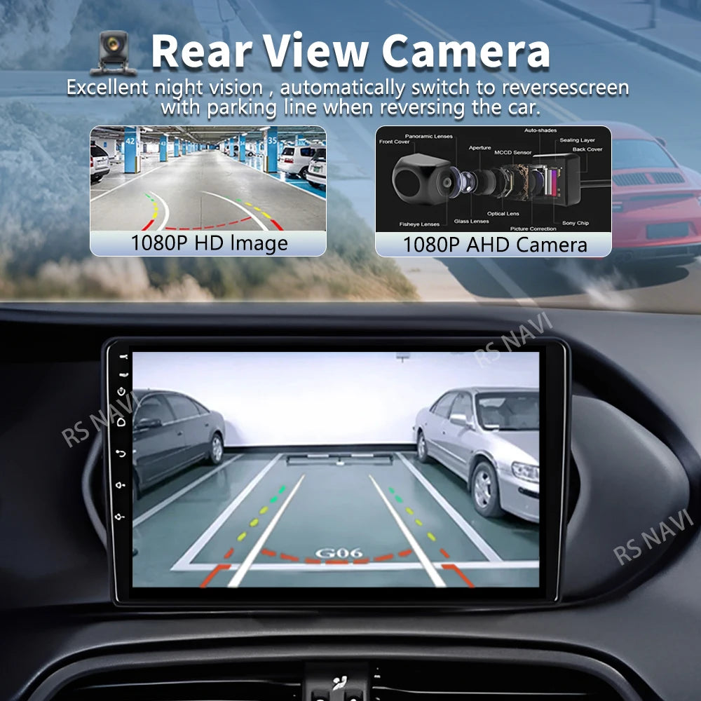 Android 16 For Fiat Tipo Egea Dodge Neon 2015-2018 2K QLED Stereo Car Radio Multimedia Vid