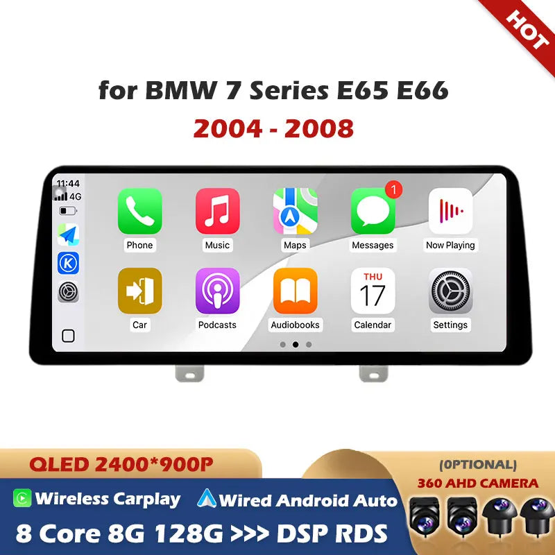 For BMW 7 Series E65 E66 2004 2005 - 2008 CCC System GPS Navi WiFi BT 4GCar Video Multimed