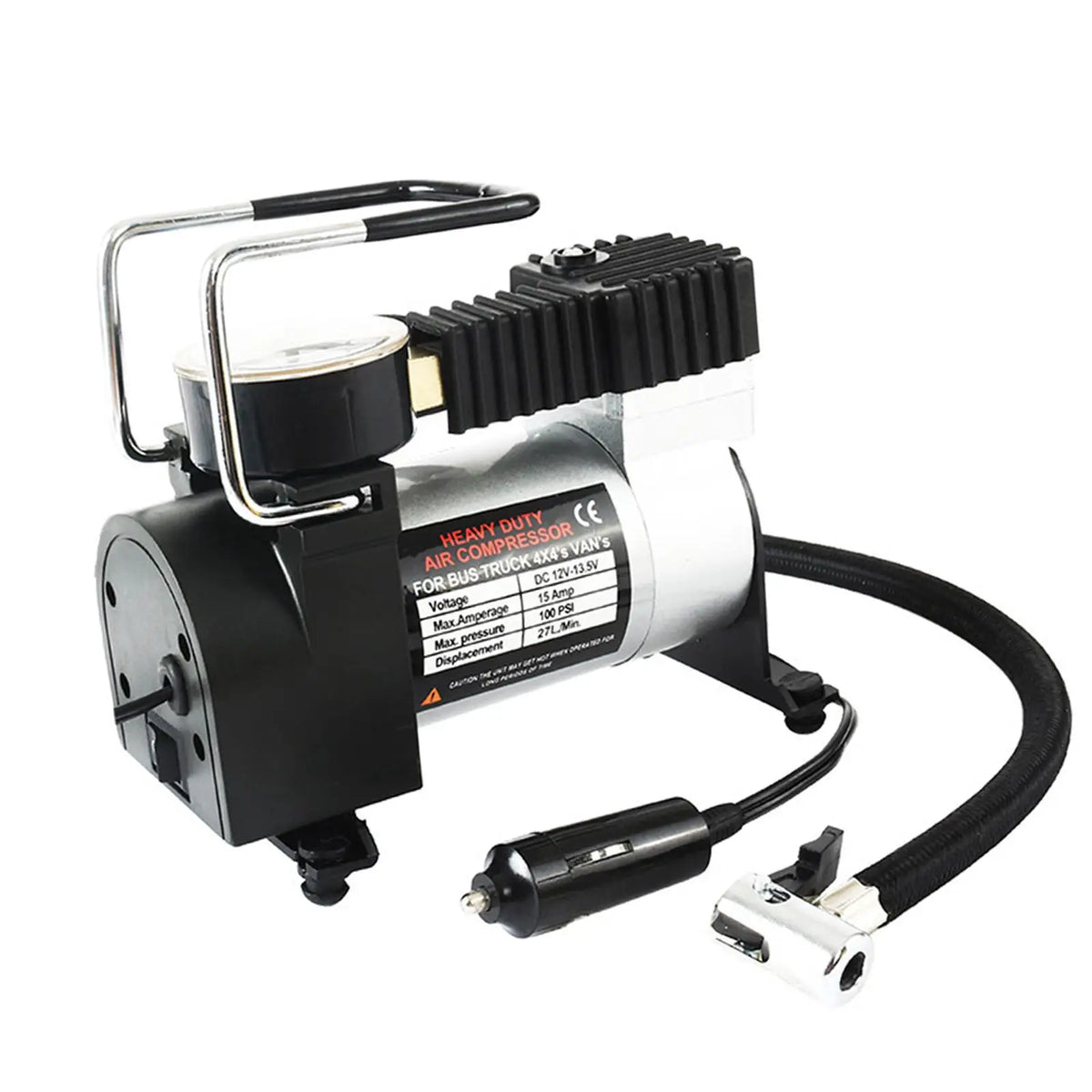 Portable Electric Tire Inflator Inflatable Charging Pump High Pressure Electric Air Compressor P - Automotive LED Light